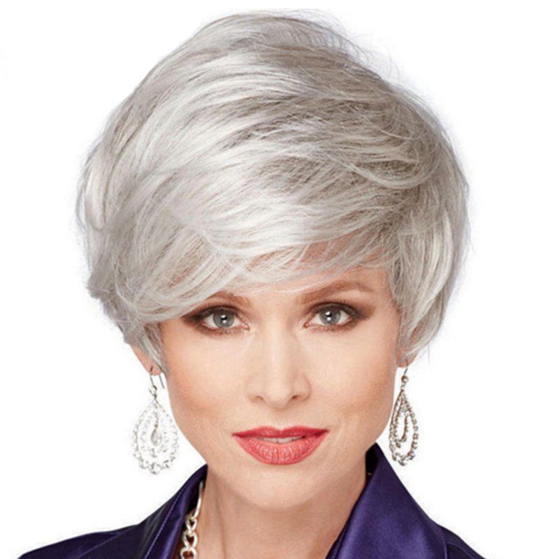 [43% OFF] Fluffy Straight Short Wig | Rosegal