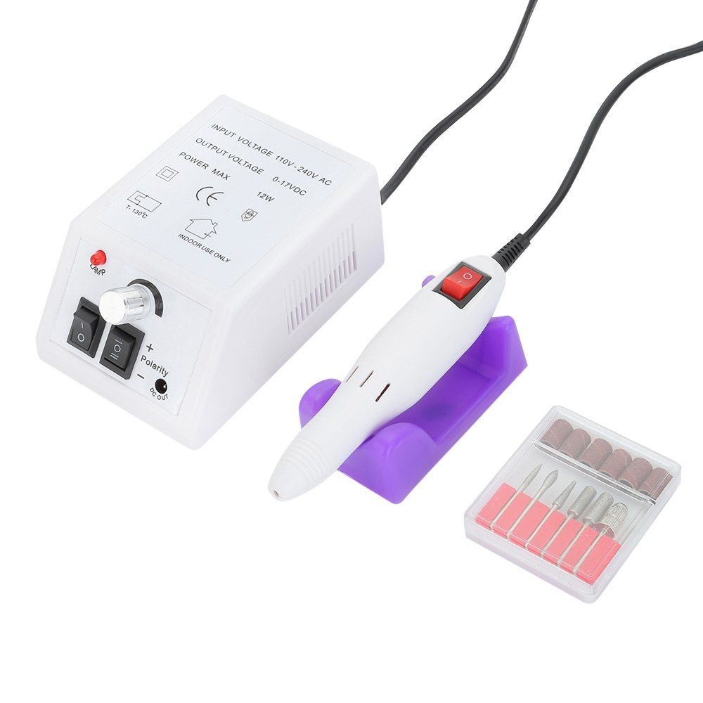 

JMD - 101 Nail Manicure Pedicure Tools Files Electric Polisher Grinding Machine, Milk white