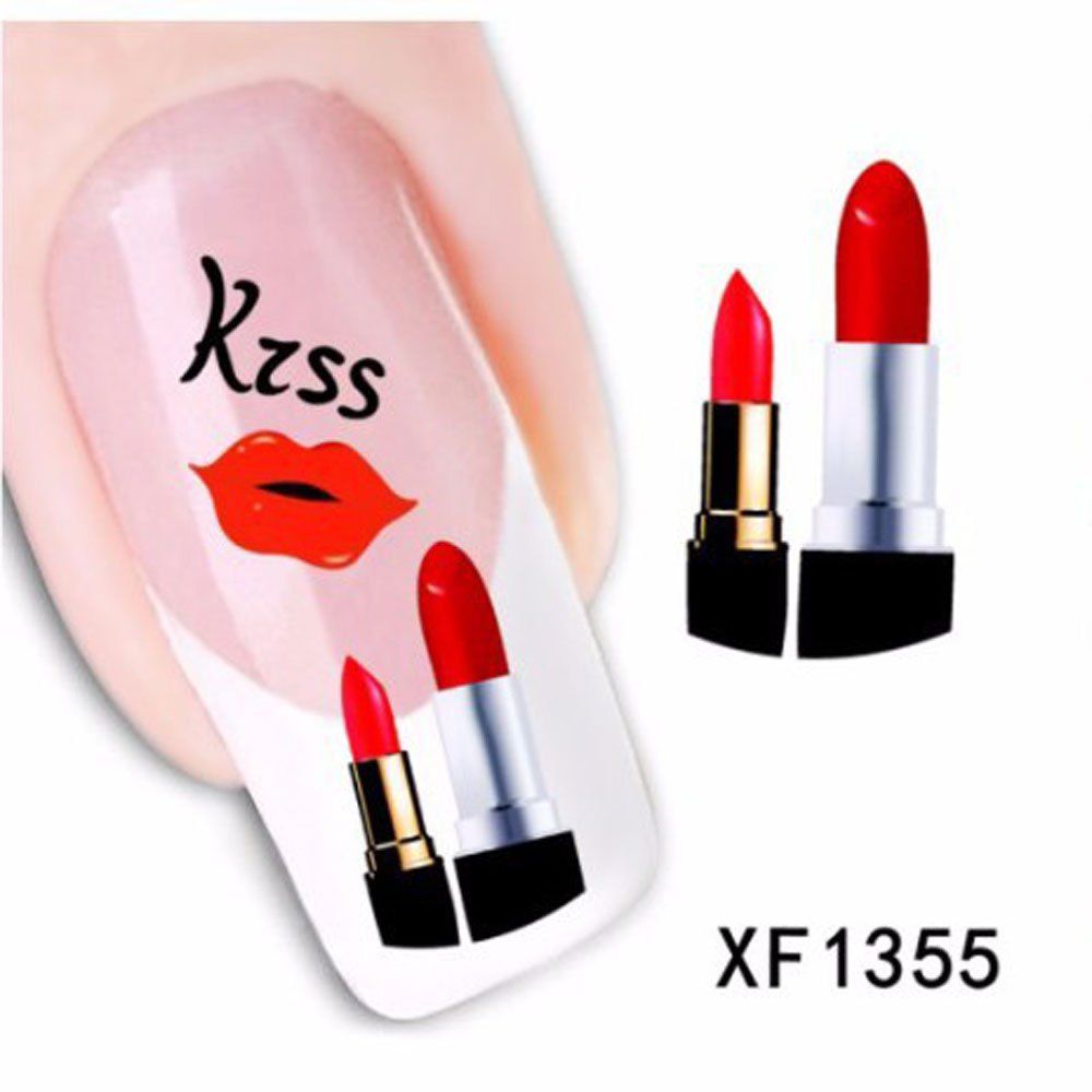 

Colorful Stylish Art Sticker Tips Decoration Manicure Nail Paste, #15
