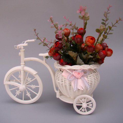 triciclo con flores