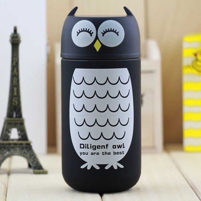 

Owl Shape Vacuum Water Cup Practical Stainless Steel Thermoses 220ml, Colormix