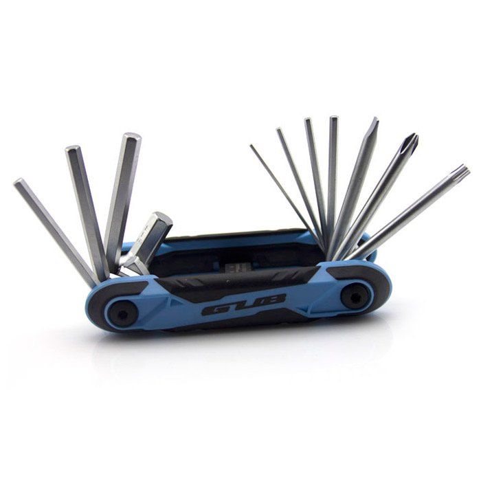 

GUB HS-111 Multifuntional Bicycle 11-in-1 Repairing Tool with Mulitiple Hex Wrench, Blue;black