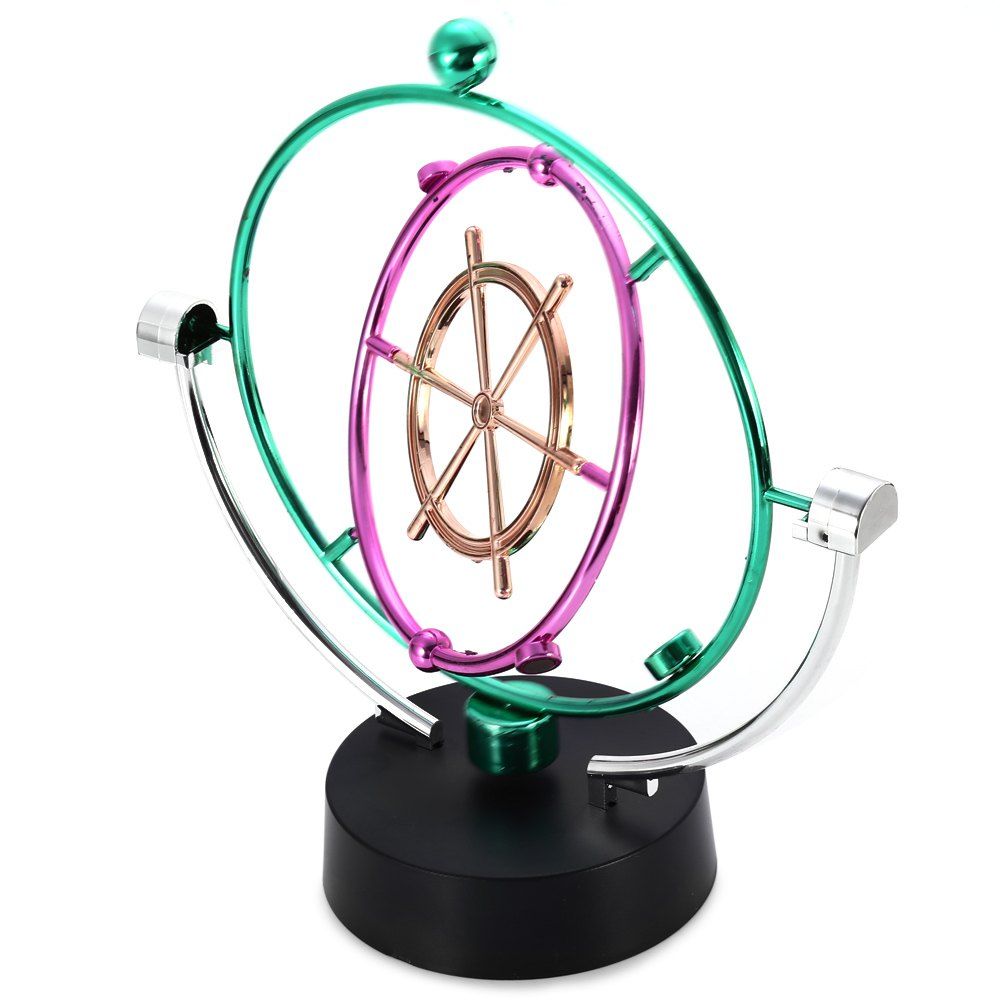 

Creative Electric Colorful Kinetic Orbital Milky Way Perpetual Motion Swing Moving Decoration Toy