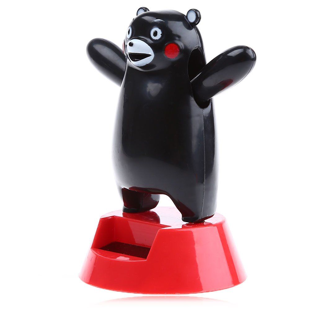 

Solar Energy Shaking Black Bear House Decoration Christmas Gift