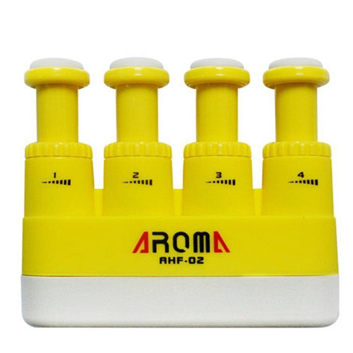 

Aroma AHF - 02 Small Size Guitar Hand Finger Exerciser Adjustable Tension for Kid, Yellow