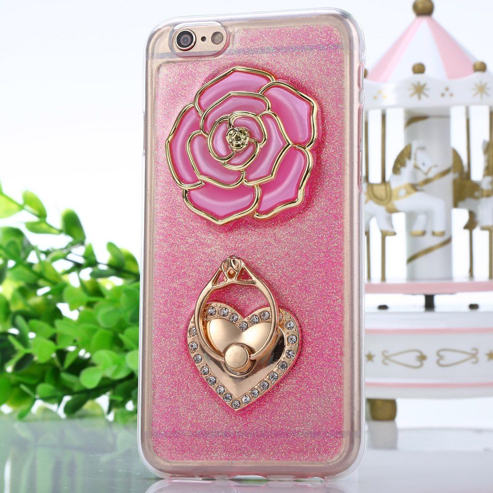 [17% OFF] Rose Pattern Protective Back Cover Case For IPhone 6 / 6S TPU ...