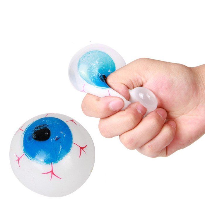 

Funny Elastic Squeeze Eyeball Shape Stress Release Vent Relax Toy for Kid, Random color