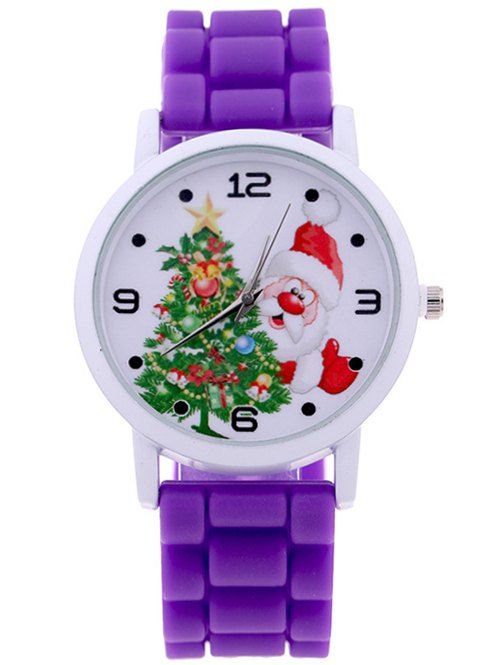 

Santa Christmas Tree Quartz Watch, Purple