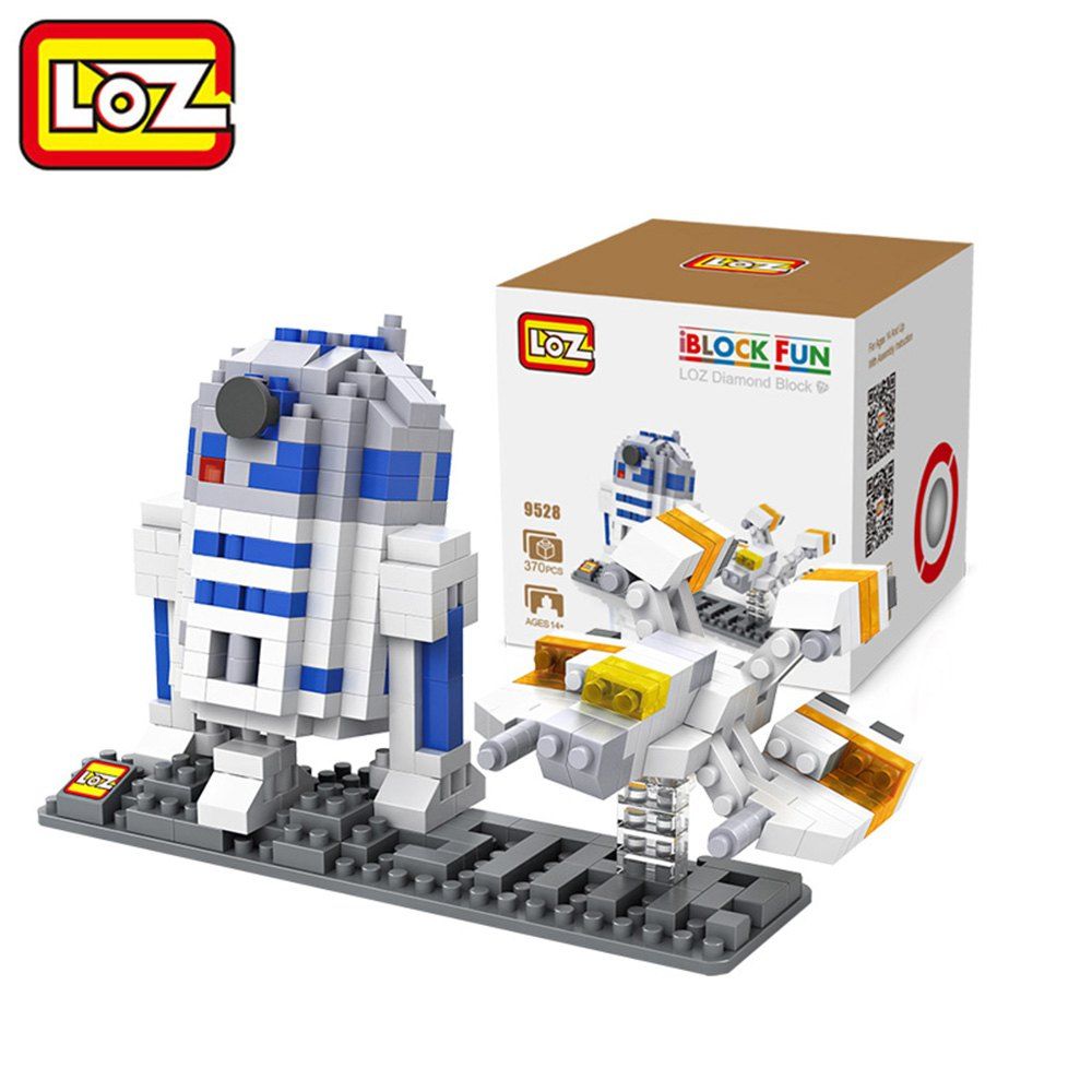 

LOZ No. 9528 370Pcs R2 - D2 Astronaut Robot Building Block Educational Toy Birthday Present, Colormix