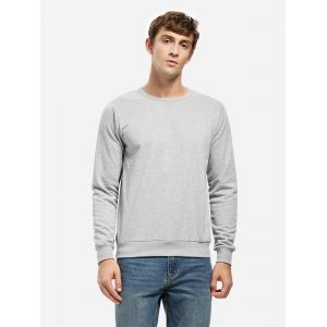 

ZAN.STYLE Crew Neck Sweatshirt, Light gray