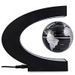 Creative C Shape Magnetic Levitation Floating Globe World Map with Colorful LED Light for Desk Decoration -  