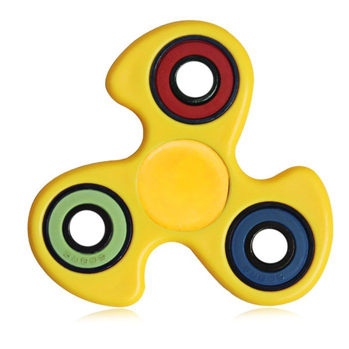 

608 ABS Fidget Spinner Stress Relief Product Adult Fidgeting Toy, Yellow