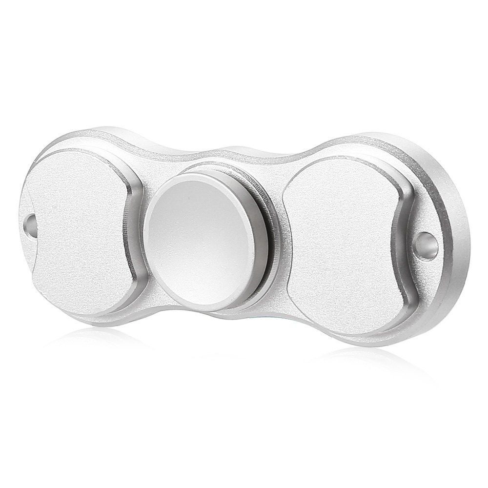 

LED Light Gyro Fidget Spinner Stress Reliever Pressure Reducing Toy for Office Worker, Silver