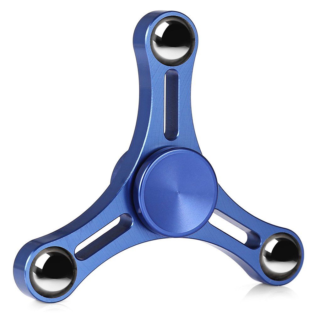 36 Off Triangle Aluminum Alloy Adhd Fidget Spinner With Three Beads Stress Reliever Adult 