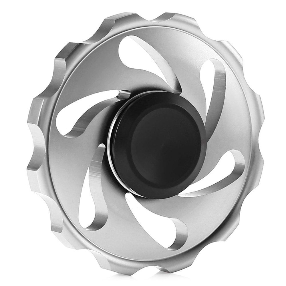 Spinning Aluminium. Spinning circle. Cool Silver 3d.