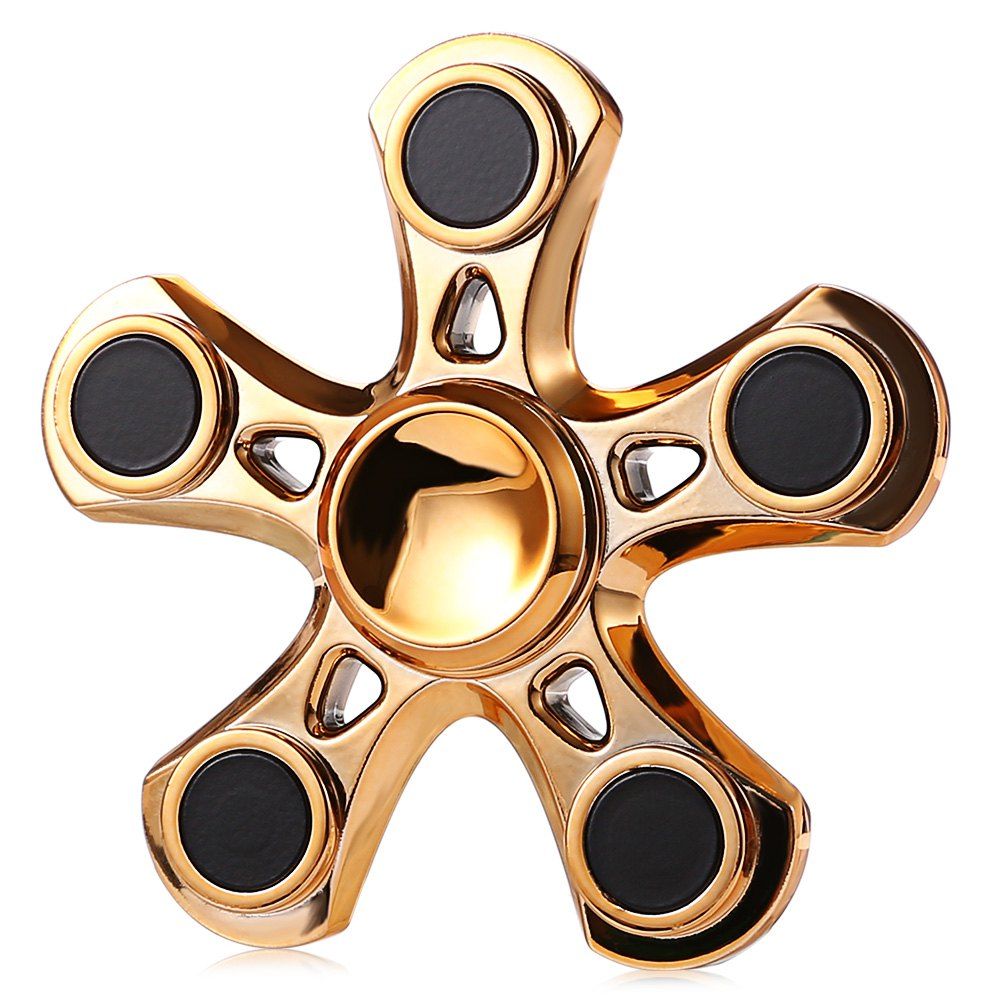 11 Off Five Blade Aluminum Alloy Fidget Spinner With Copper Bearing Stress Relief Product