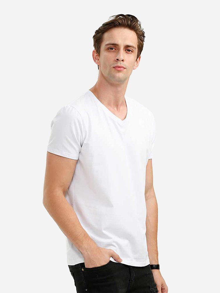 

ZAN.STYLE V-neck Tee, White