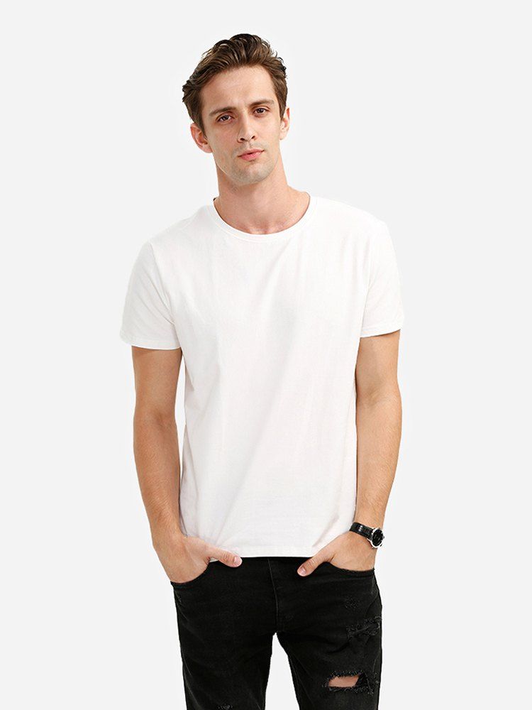 

ZAN.STYLE Crew Neck Tee, White