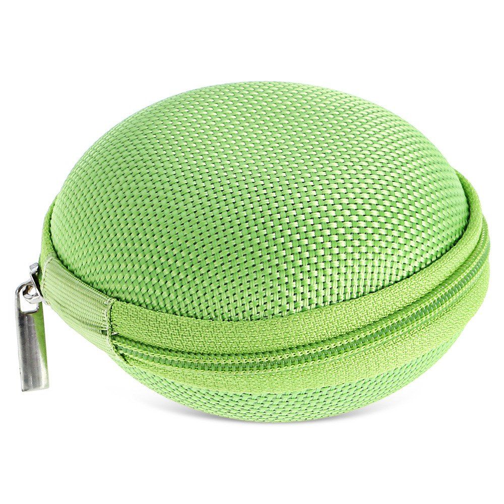 

Multi-function Mini Nylon Round Fidget Spinner Box for Keychain Ring, Green