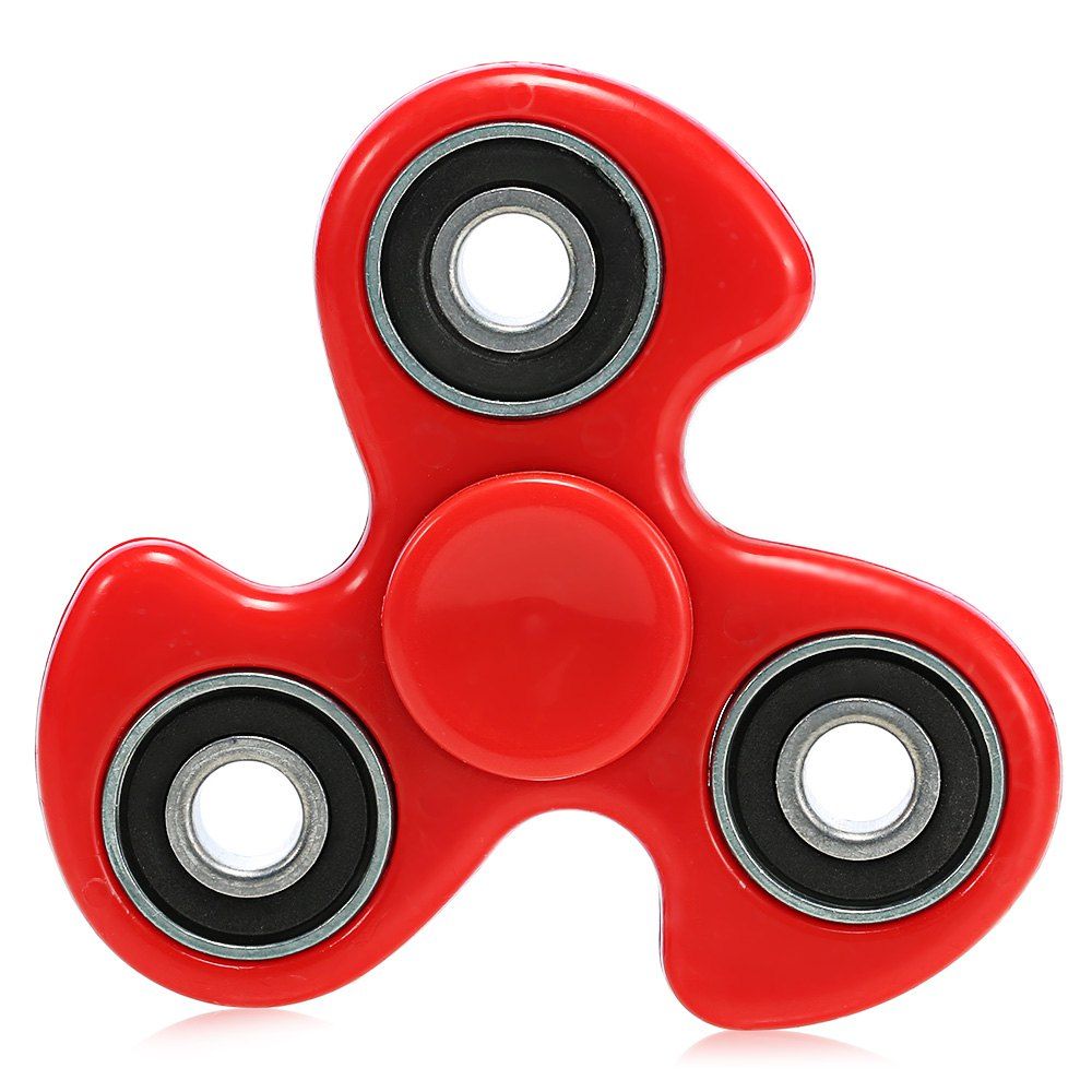 

608 ABS Fidget Spinner Stress Relief Product Adult Fidgeting Toy, Red