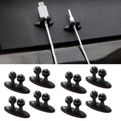  8PCS Lot Car Wire Cable Holder Tie Clip Fixer Organizer 