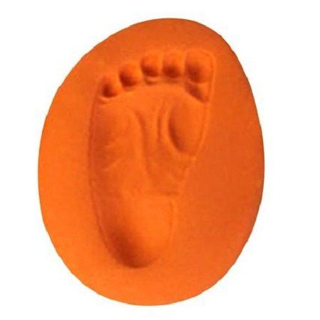 

Baby Care Air Drying Soft Clay for Handprint Footprint Fingerprint Imprint, Orange
