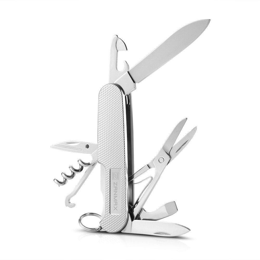 

ZANMAX 3101 13 in 1 Multitool Pocket Knife, Silver