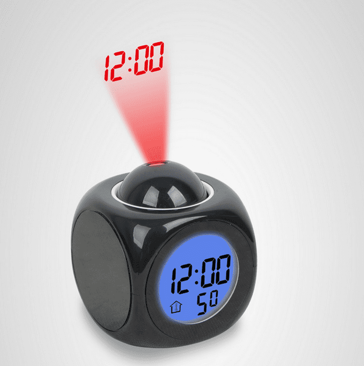 

Multi-function Digital Projecting Alarm Clock, Black