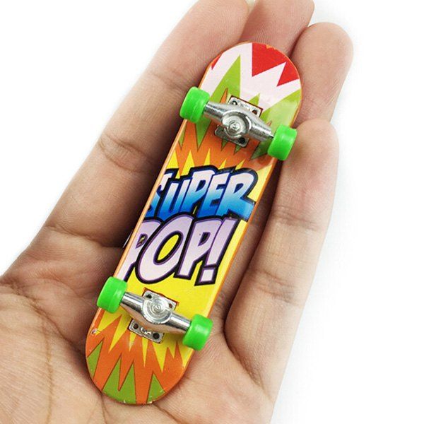 

Mini Alloy Desktop Toy Skateboard with Various Pictures, Colormix