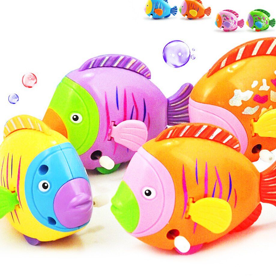 Lovely Fish Shape Wind-up Toy For Kids Paddle Essential [25% OFF] | Rosegal