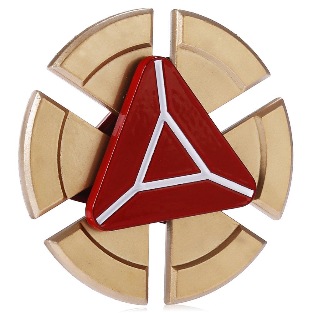 

Round Six-leaf Alloy ADHD EDC Fidget Spinner Funny Stress Reliever Relaxation Gift, Golden;gold