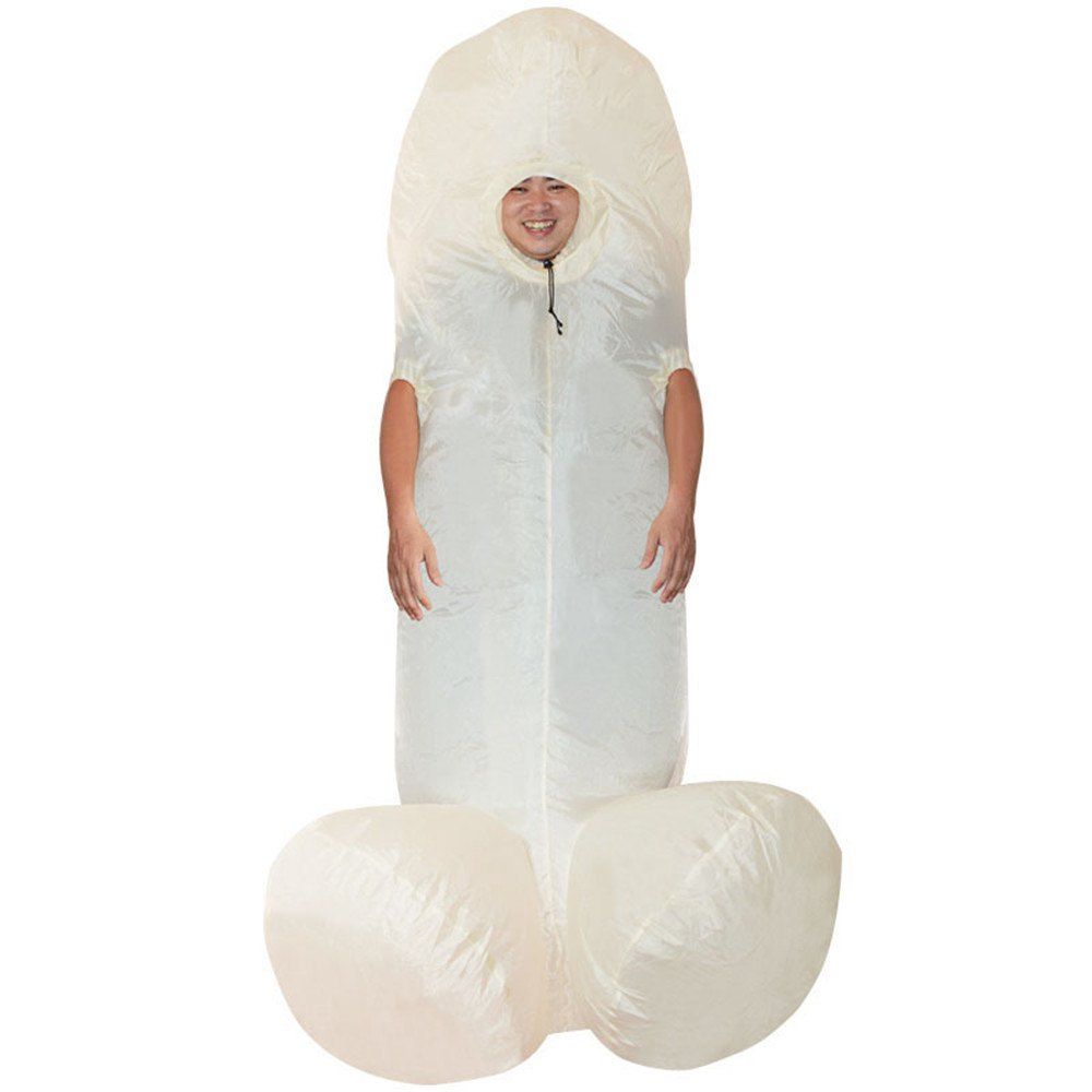 

Creative Inflatable Willy Adult Costumes Fancy Dress, White