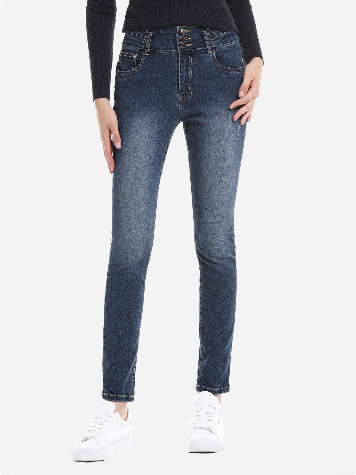 Discount ZAN.STYLE High Rise Skinny Jeans  