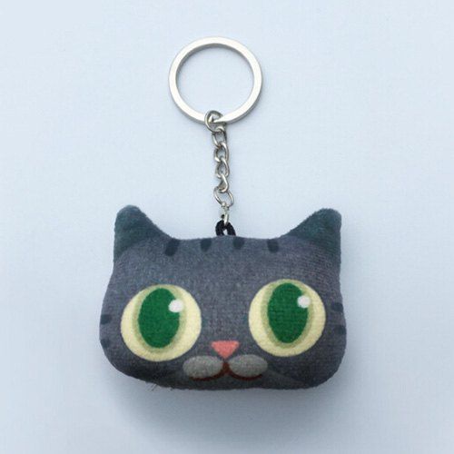 

Cartoon Style Plush Key Chain Hang Decoration for Mobile Phone / Bag / Car, Colormix