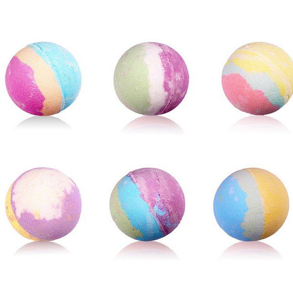 

Popular Ball Shape Foamless Bath Bomb 1PC, Colormix