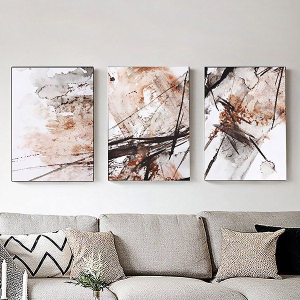 

3PCS Colourful Abstract Style Decor Picture Artwork Wall Art Painting Print, Colormix