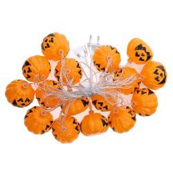 3M 16 LEDs Halloween Pumpkin Colorful String Light Bar EU Plug 220V -  
