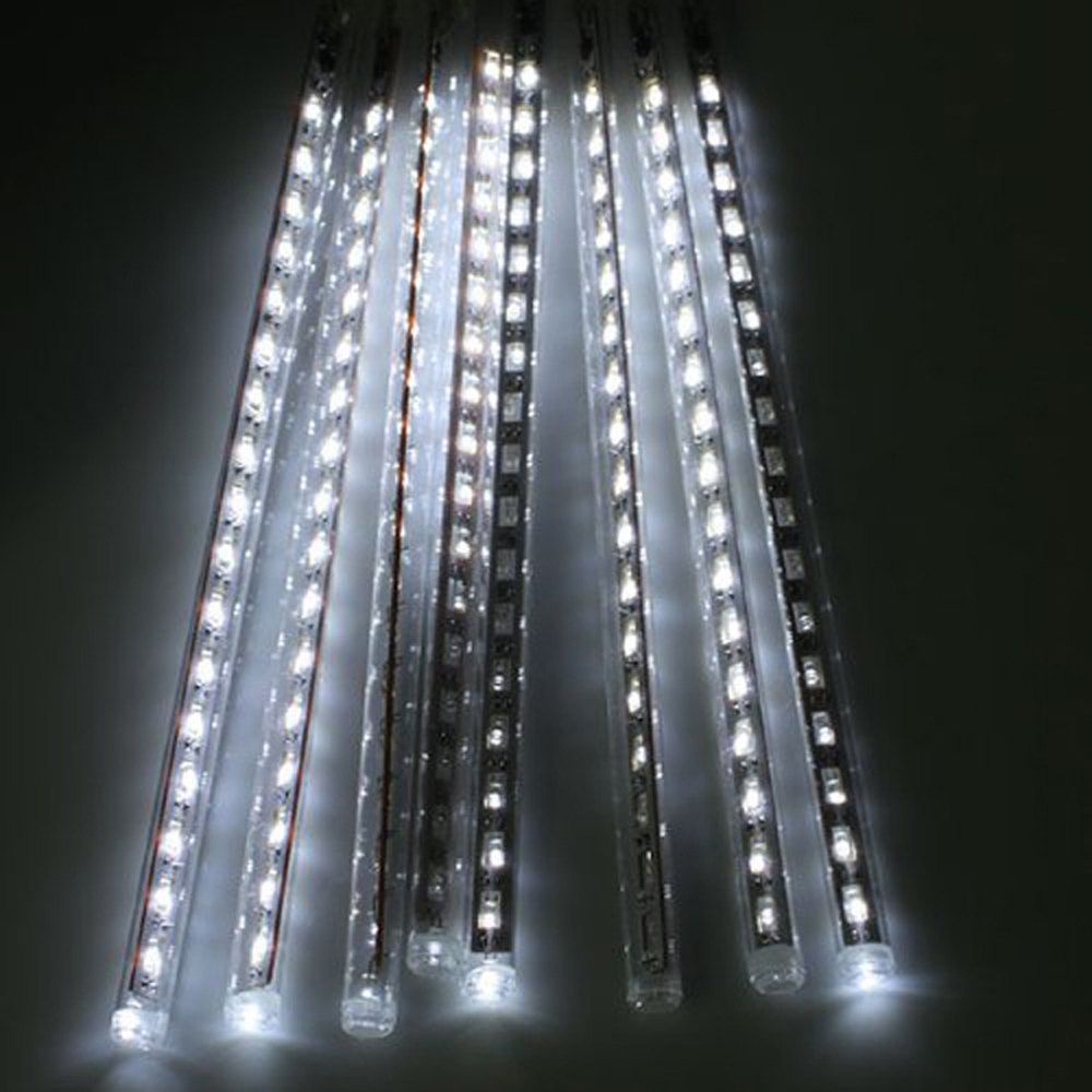 2019 50cm 8 S Christmas Led Meteor Shower Rain Lights Snow 50cm 8 S Christmas Led Meteor Shower Rain Lights Snow Falling Raindrop Cascading Outdoor Ac 110 240v Eu Adapter