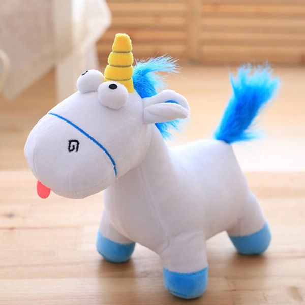 

Lovely Unicorn Style Plush Toy Throw Pillow / Back Cushion, Blue