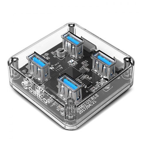 ORICO 4 Ports Transparent USB3.0 Hub za $5.99 / ~22zł