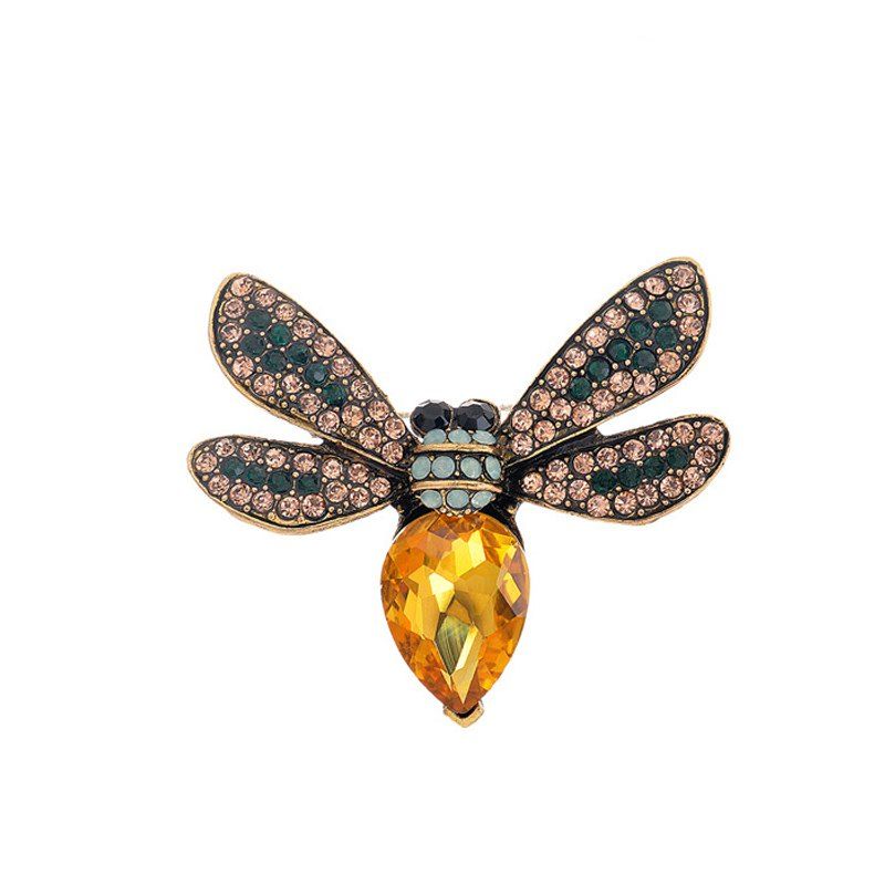 

Attractive Christmas Bee Brooch, Champagne