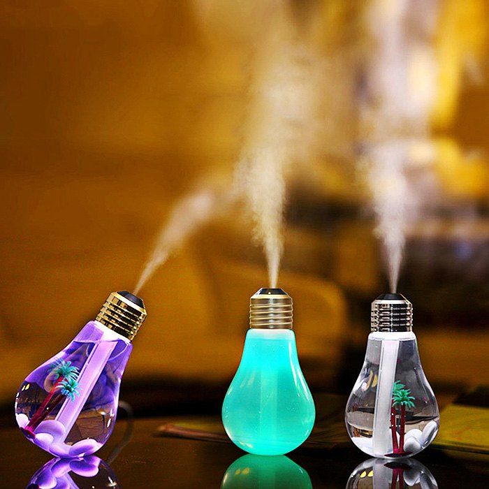 

Brelong USB DC 5V 7 Colors Changes Night Light Ultrasonic Humidifier Air Purifier 400ML, Marigold