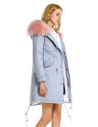 Fleece Lining Zipper Padded Coat -