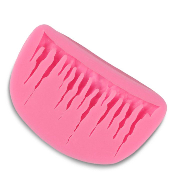 

50 - 514 Icicle Shape DIY Decor Silicone Mold, Pink