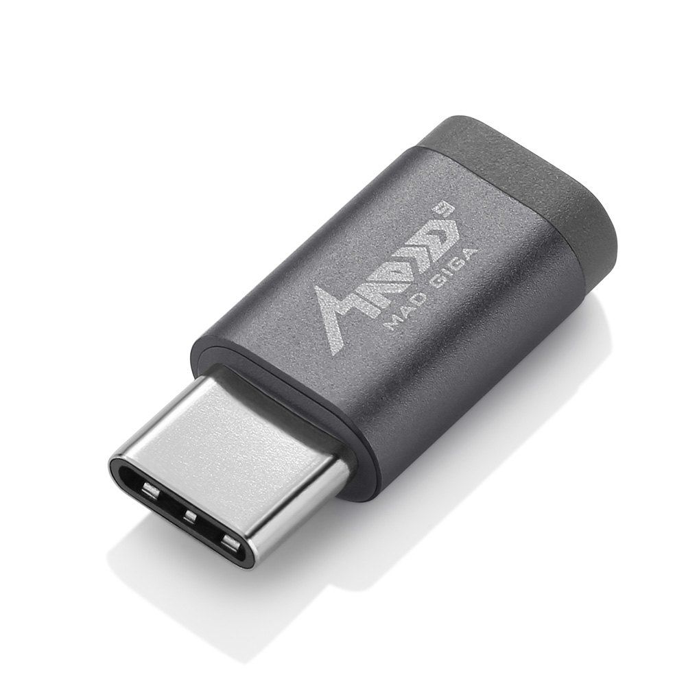 

MAD GIGA Micro USB to Type-C USB Adapter, Gray