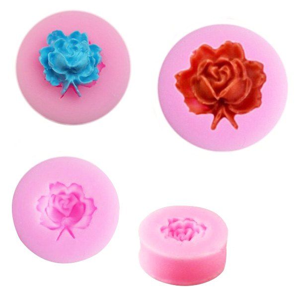 

Facemile DIY Flower Shape Silicone Chocolate Pudding Molds for Cake Decoration 1pc, Pink