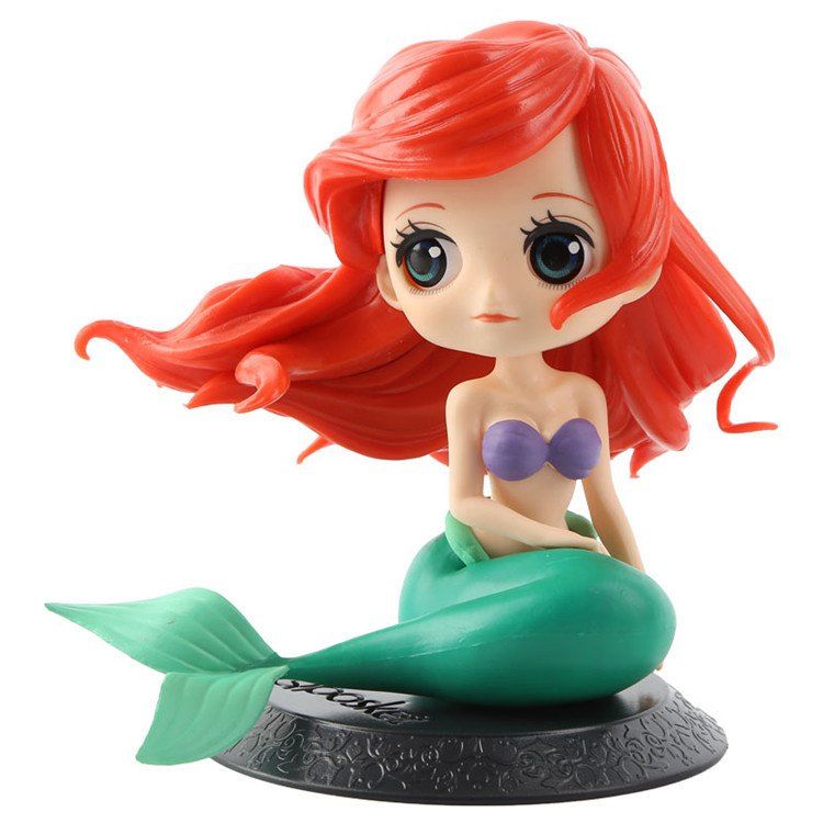 

Cartoon Cute Mermaid Princess Toy for Decoration, Black