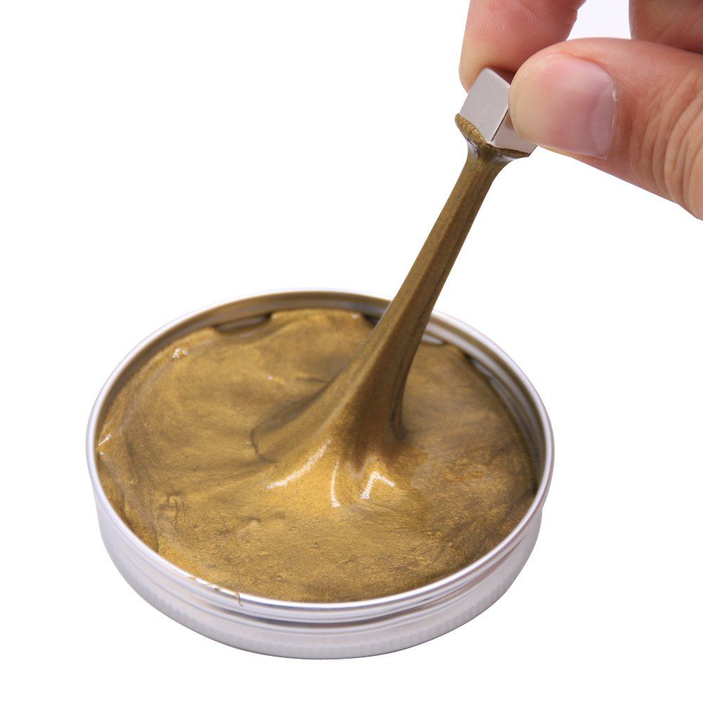 

Magnetic Putty Toy Stress Reliever for Kids and Adults for Fun -Gold, Golden