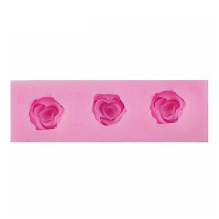 

Facemile Rose Style Silicone Fondant Chocolate Molds for Cake Decoration, Pink