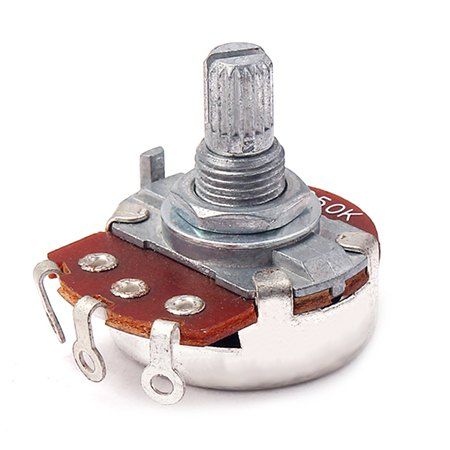 

B250K Guitar Parts Short Rod Audio Potentiometer, Silver